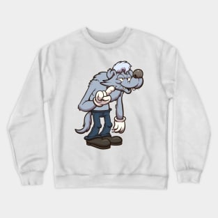 Cute Grey Werewolf Crewneck Sweatshirt